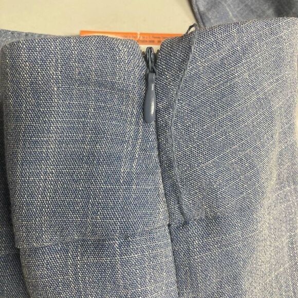 WORTHINGTON Women’s Wide Leg Blue Pants Size 12 Tie Belt Retro - Picture 6 of 12